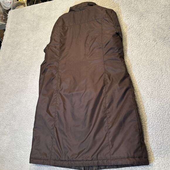 Michael Kors Women's Dark Chocolate Brown Long Hooded Fur Parka SZ-M Medium - Picture 10 of 10